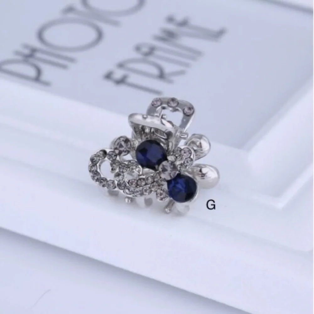 Crystal Hairpins For Women Rose Flower Hair Bows With Clips